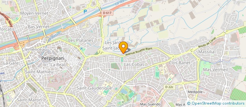 localisation de l'entreprise MONSIEUR OLIVIER CLUZEL JOFFRE  PERPIGNAN