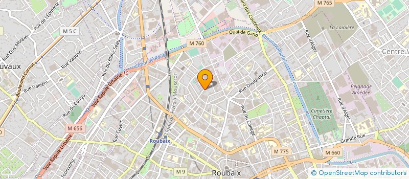 localisation de l'entreprise MONSIEUR OLIVIER COCHARD à ROUBAIX