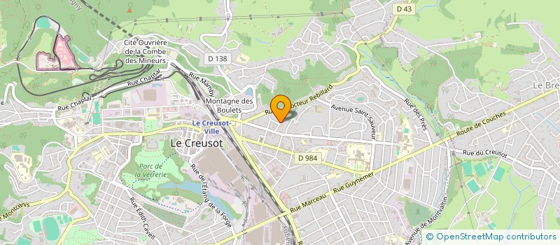 localisation de l'entreprise MONSIEUR OLIVIER COCHELIN  LE CREUSOT