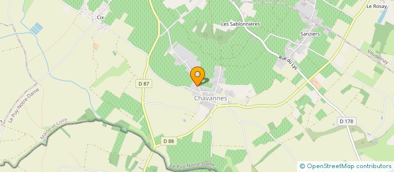 localisation de l'entreprise MONSIEUR OLIVIER COCHONNEAU  LE PUY-NOTRE-DAME