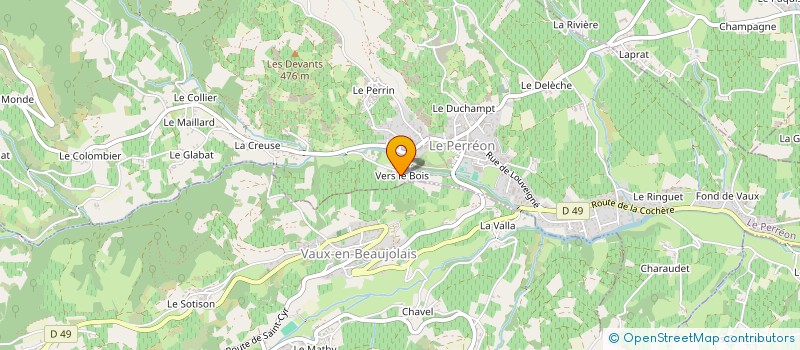 localisation de l'entreprise MONSIEUR OLIVIER COET  SALLES-ARBUISSONNAS-BEAUJOLAIS