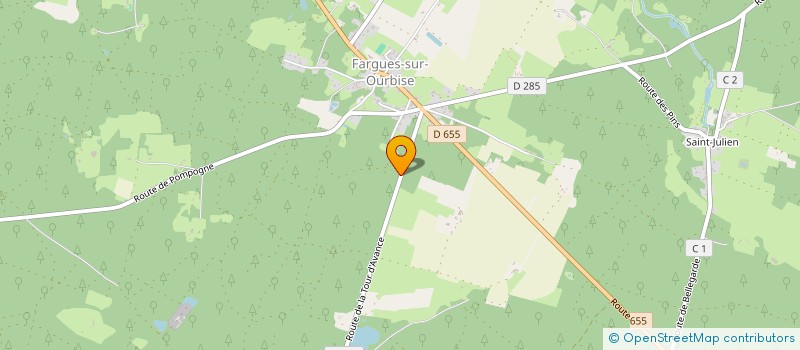 localisation de l'entreprise MONSIEUR OLIVIER COFFIN  FARGUES SUR OURBISE