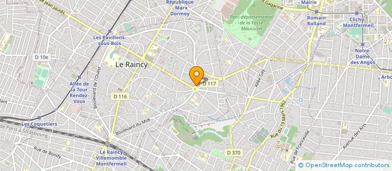 localisation de l'entreprise MONSIEUR OLIVIER COHEN à LE RAINCY