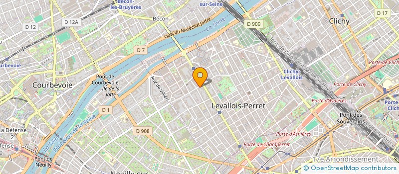 localisation de l'entreprise MONSIEUR OLIVIER COHEN  LEVALLOIS-PERRET