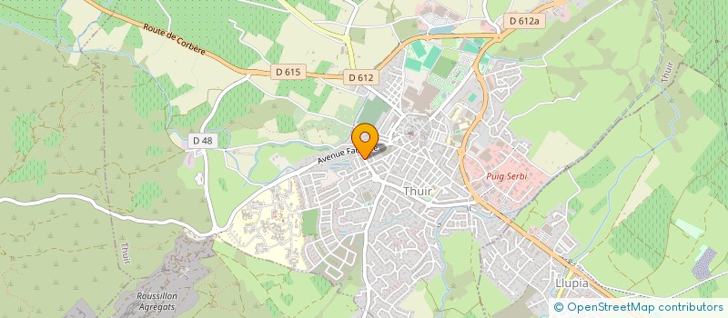 localisation de l'entreprise MONSIEUR OLIVIER COLAS  THUIR