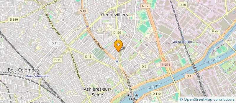 localisation de l'entreprise MONSIEUR OLIVIER COLEMAN à ASNIERES-SUR-SEINE