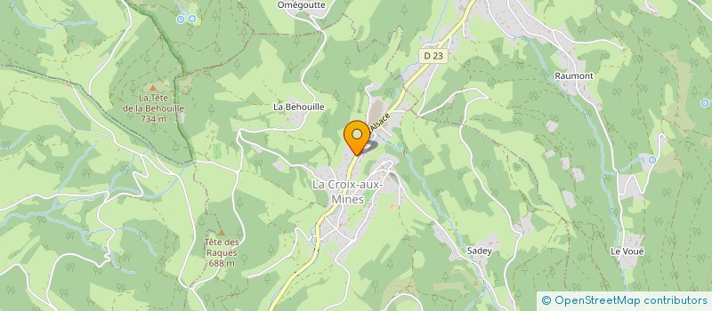 localisation de l'entreprise MONSIEUR OLIVIER COLIN  LA CROIX-AUX-MINES