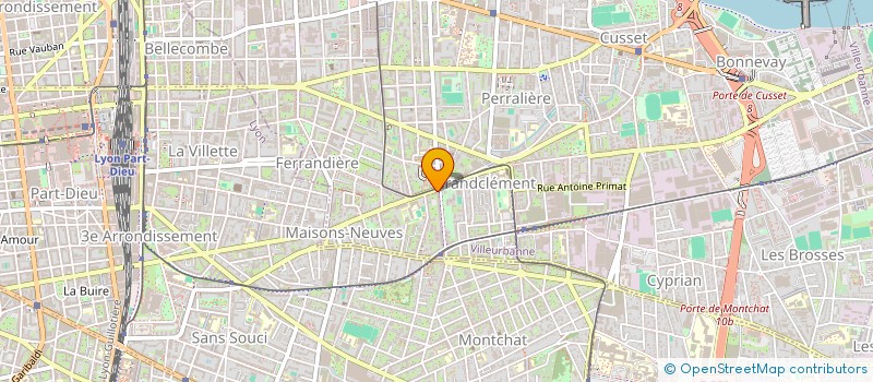 localisation de l'entreprise MONSIEUR OLIVIER COLLEAUX  VILLEURBANNE