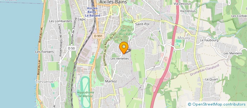 localisation de l'entreprise MONSIEUR OLIVIER COMBAZ à AIX-LES-BAINS