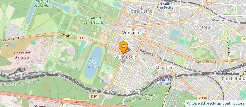 localisation de l'entreprise MONSIEUR OLIVIER COMBE à VERSAILLES