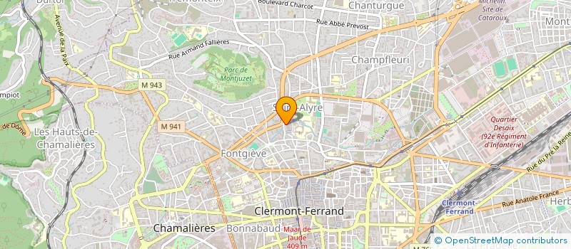 localisation de l'entreprise MONSIEUR OLIVIER COMBES  CLERMONT-FERRAND