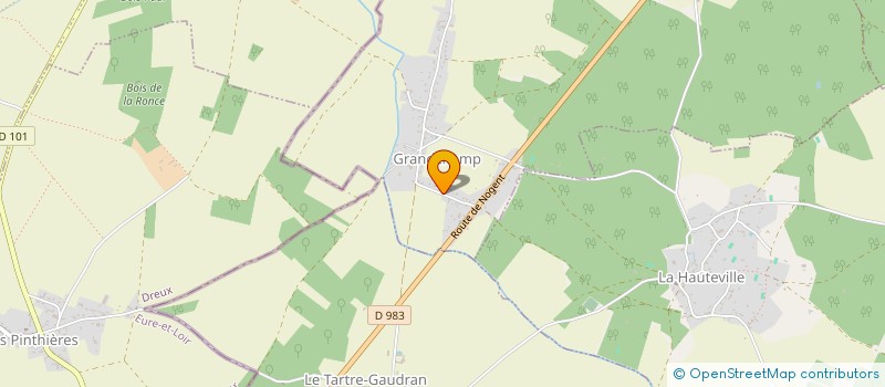 localisation de l'entreprise MONSIEUR OLIVIER COMESTAZ  GRANDCHAMP