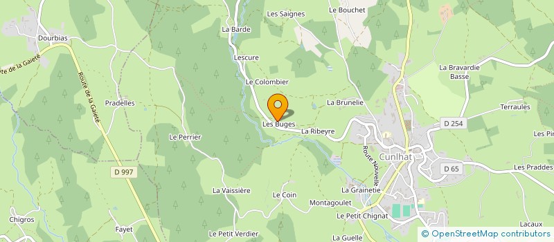 localisation de l'entreprise MONSIEUR OLIVIER COMONT  CUNLHAT