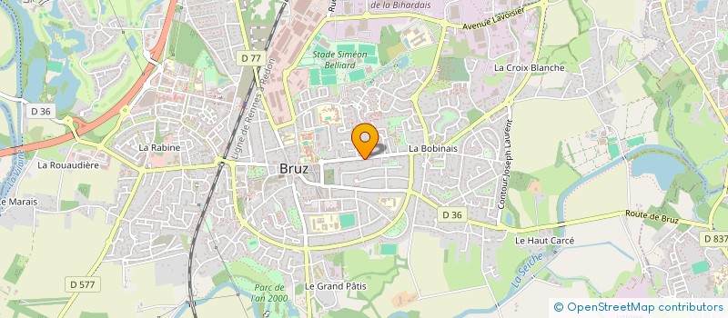 localisation de l'entreprise MONSIEUR OLIVIER COMPAIN  BRUZ