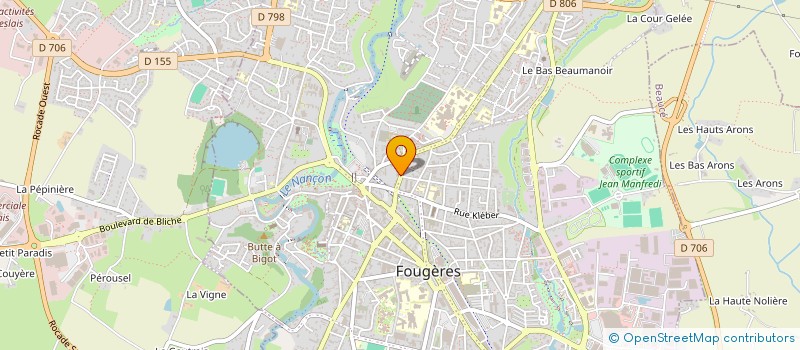 localisation de l'entreprise MONSIEUR OLIVIER CONRARD  FOUGERES