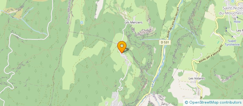 localisation de l'entreprise MONSIEUR OLIVIER CONSTANT  LANS-EN-VERCORS