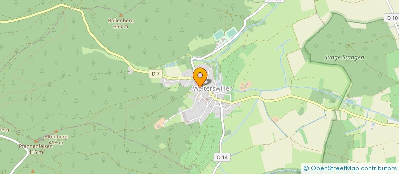 localisation de l'entreprise MONSIEUR OLIVIER CONSTANT  WEITERSWILLER