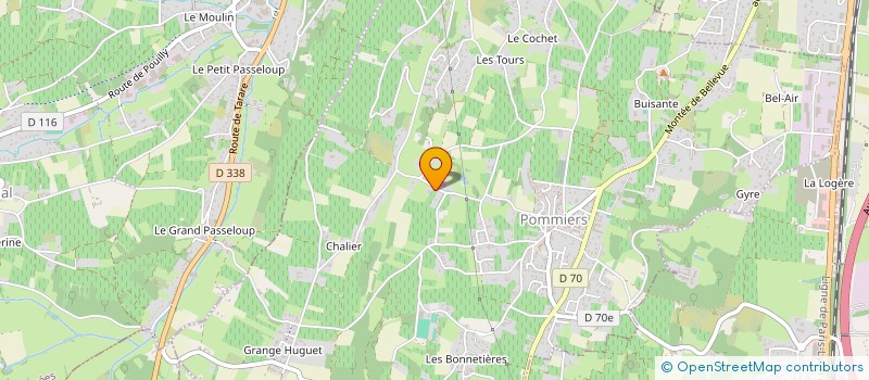 localisation de l'entreprise MONSIEUR OLIVIER COQUARD  POMMIERS