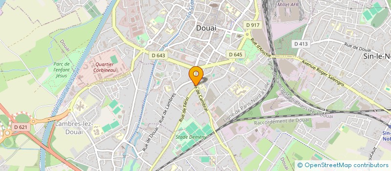 localisation de l'entreprise MONSIEUR OLIVIER CORDIER à DOUAI