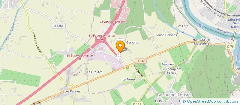 localisation de l'entreprise MONSIEUR OLIVIER CORNUT  LA BAUME-D'HOSTUN