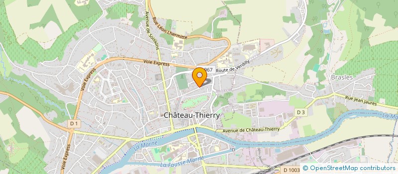 localisation de l'entreprise MONSIEUR OLIVIER COROSINE à CHATEAU-THIERRY