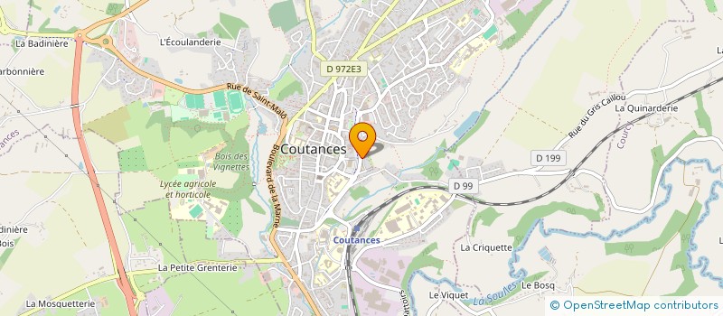 localisation de l'entreprise MONSIEUR OLIVIER COSSART  COUTANCES