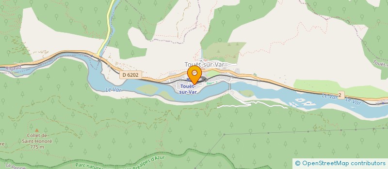 localisation de l'entreprise MONSIEUR OLIVIER COSSET  TOUET-SUR-VAR