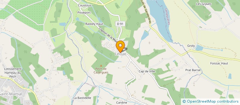 localisation de l'entreprise MONSIEUR OLIVIER COSSOUL  LEOJAC