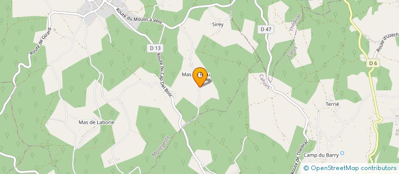 localisation de l'entreprise MONSIEUR OLIVIER COSTE  MONTGESTY