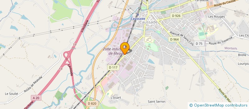 localisation de l'entreprise MONSIEUR OLIVIER COSTES  CAUSSADE