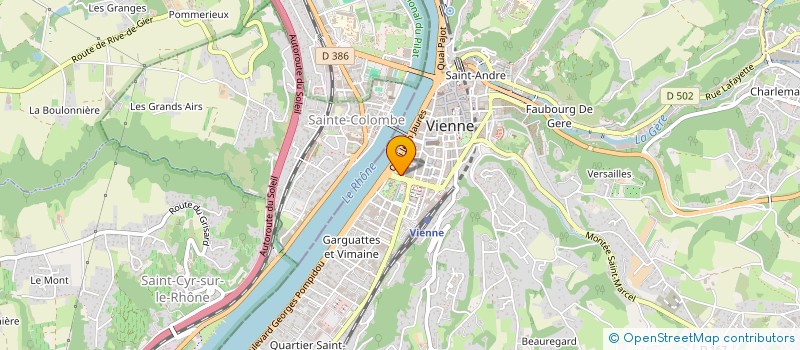 localisation de l'entreprise MONSIEUR OLIVIER COTE à VIENNE