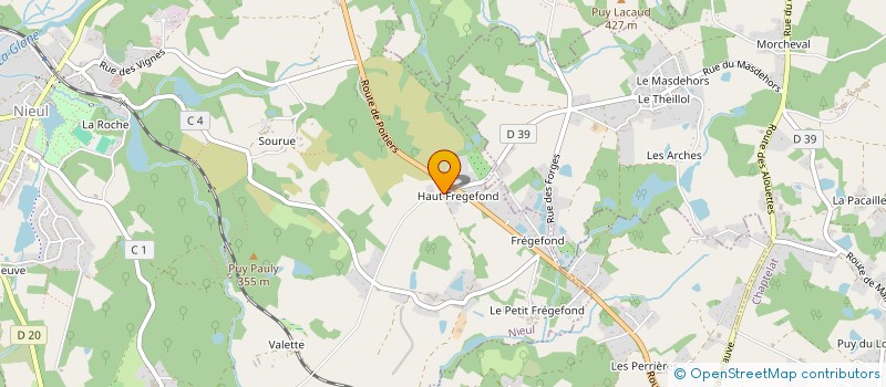 localisation de l'entreprise MONSIEUR OLIVIER COUINEAU à NIEUL