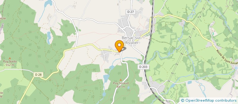 localisation de l'entreprise MONSIEUR OLIVIER COULAUD  BERSAC-SUR-RIVALIER