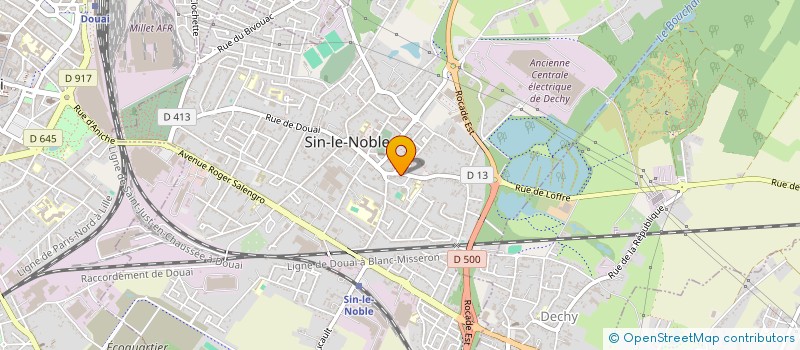 localisation de l'entreprise MONSIEUR OLIVIER COULON à SIN-LE-NOBLE