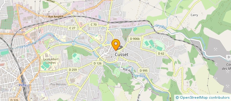 localisation de l'entreprise MONSIEUR OLIVIER COULON à CUSSET