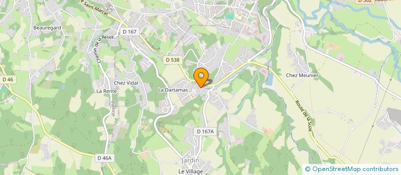 localisation de l'entreprise MONSIEUR OLIVIER COURCELLES  JARDIN