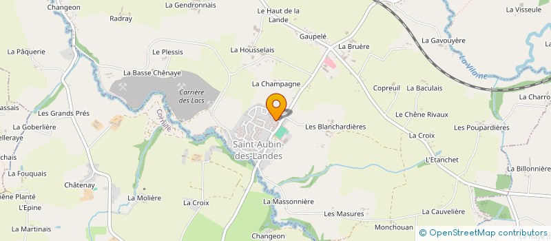 localisation de l'entreprise MONSIEUR OLIVIER COUREAU  SAINT-AUBIN-DES-LANDES