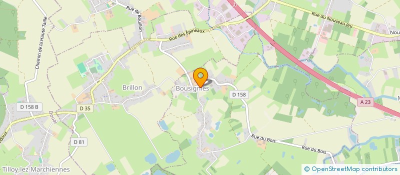 localisation de l'entreprise MONSIEUR OLIVIER COURNILLOUX à BOUSIGNIES