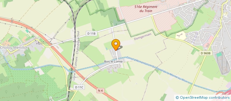 localisation de l'entreprise MONSIEUR OLIVIER COURTOIS  DOMGERMAIN