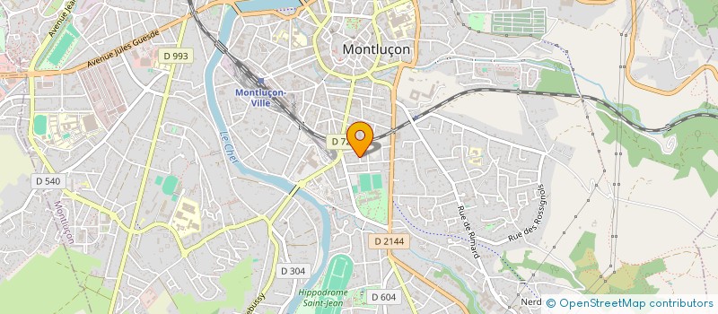 localisation de l'entreprise MONSIEUR OLIVIER COURTY  MONTLUCON