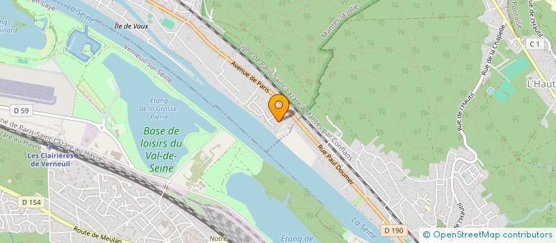 localisation de l'entreprise MONSIEUR OLIVIER COUTEAU  VAUX-SUR-SEINE