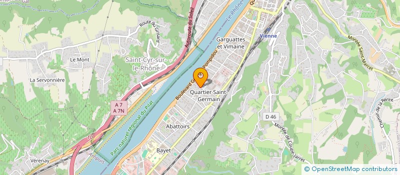 localisation de l'entreprise MONSIEUR OLIVIER COUTURIER à VIENNE