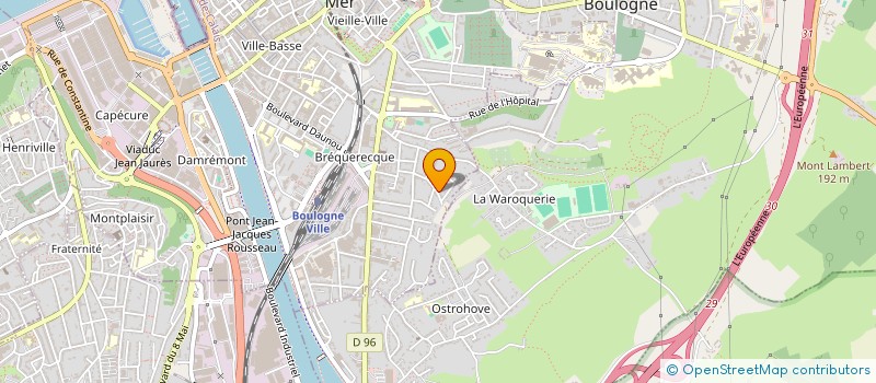 localisation de l'entreprise MONSIEUR OLIVIER COUVELARD à BOULOGNE-SUR-MER