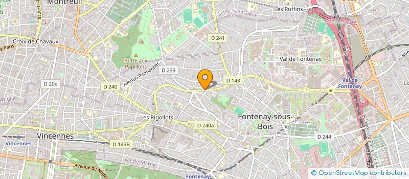 localisation de l'entreprise MONSIEUR OLIVIER CRABBE à FONTENAY-SOUS-BOIS