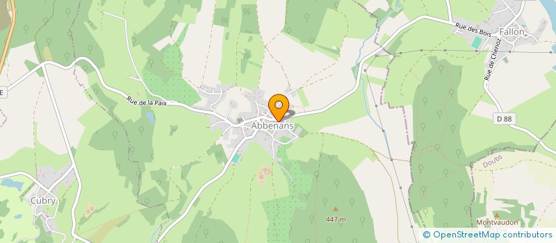 localisation de l'entreprise MONSIEUR OLIVIER CREMEL  ABBENANS