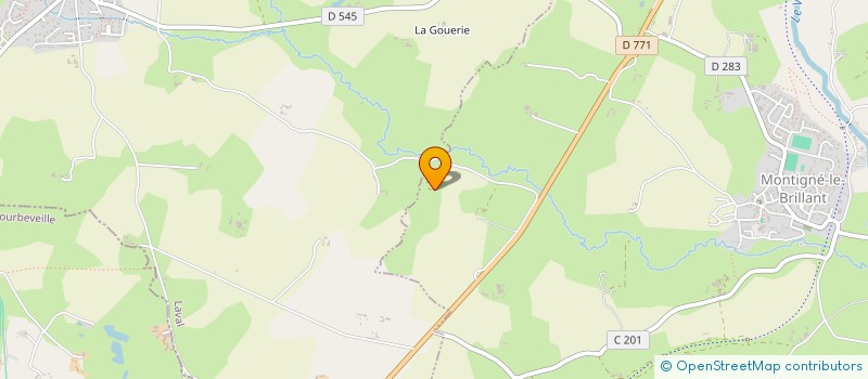 localisation de l'entreprise MONSIEUR OLIVIER CRENN  MONTIGNE-LE-BRILLANT