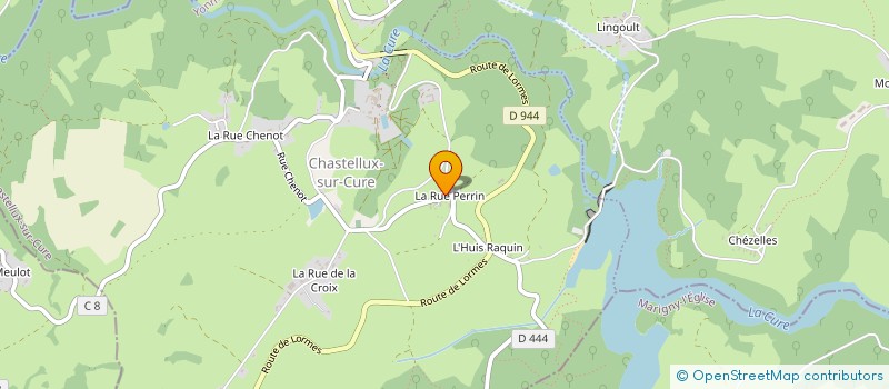 localisation de l'entreprise MONSIEUR OLIVIER CRETON  CHASTELLUX-SUR-CURE