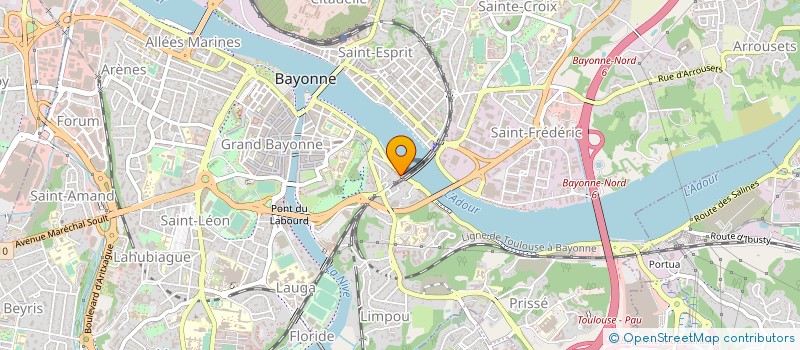 localisation de l'entreprise MONSIEUR OLIVIER CREVAUX à BAYONNE