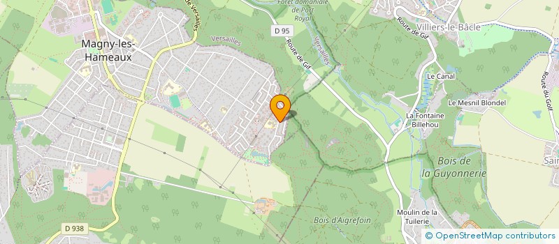 localisation de l'entreprise MONSIEUR OLIVIER CRISTINA  MAGNY-LES-HAMEAUX