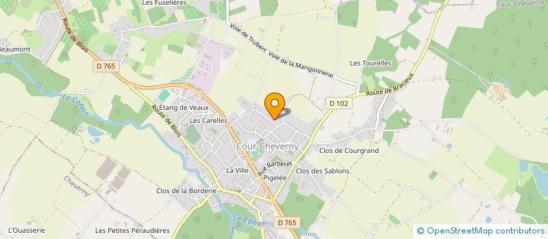 localisation de l'entreprise MONSIEUR OLIVIER CROISSANDEAU  COUR-CHEVERNY